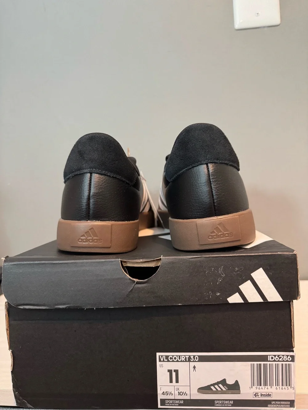 Adidas VL Court 3.0 Men’s Black & White Sneaker